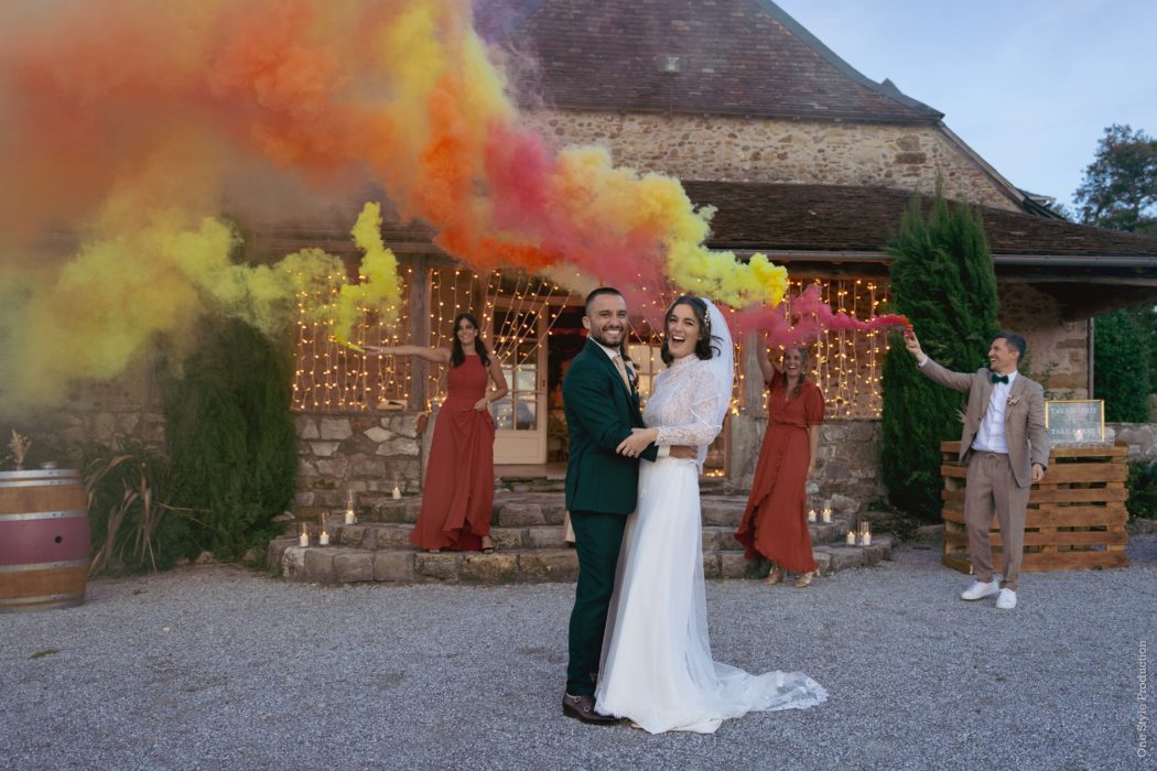 Fumigènes LM Laure Mariage Wedding planner Pays Basque, Landes et Béarn